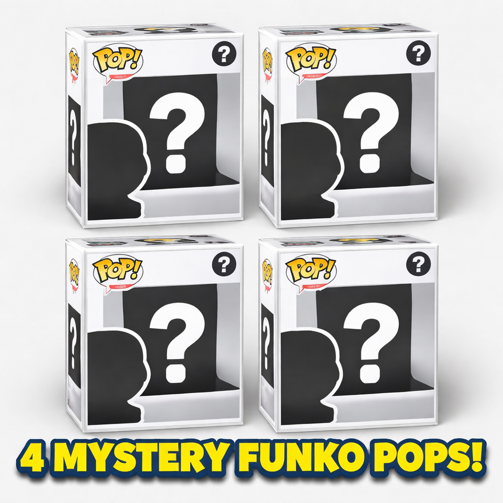 Random Funko Pop! Mystery Box – 4 Brand New In Box! Randomly Selected! FUN GIFT