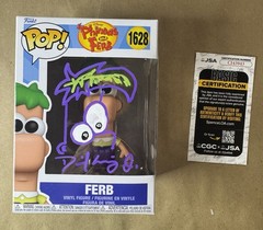 Autographed David Errigo Jr Signed Phineas and Ferb Fletcher Funko Pop JSA COA
