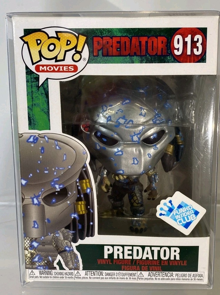 Funko Pop Movies Predator #913 Vinyl Figure W/ Protector Inside Club Exclusive