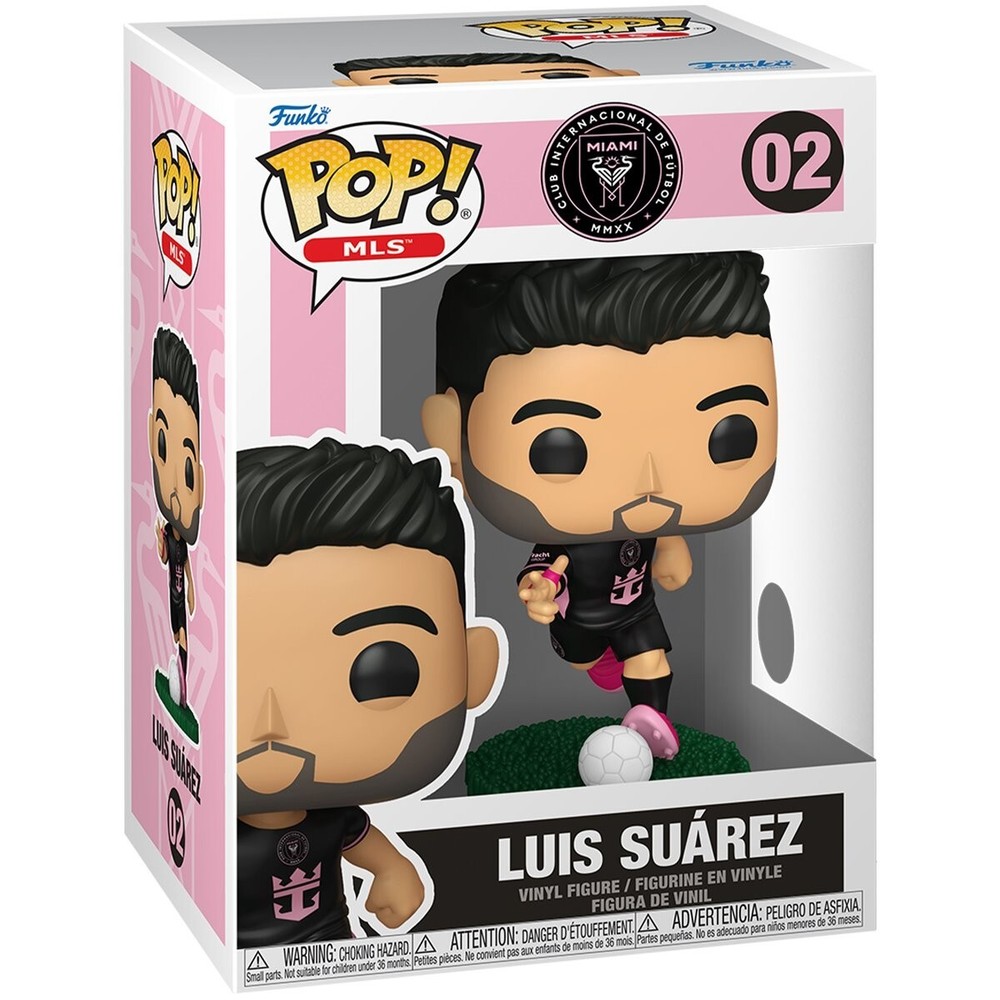 Funko Pop Soccer Star MLS Inter Miami: Luis Suarez Figure w/ Protector