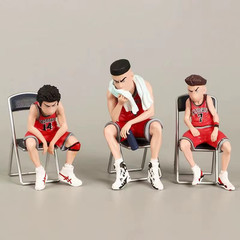 Lot of 5 SLAM DUNK Sakuragi Rukawa Akagi Mitsui Miyagi Basketball Shohoku Fig…