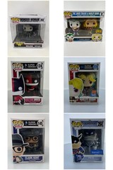 Funko Pop! Lot of 6 Heroes DC Comics Super Harley Quinn Black & White