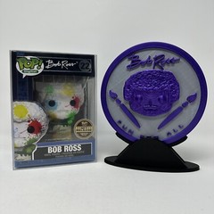 3D printed Custom Funko Digital Pop! – BOB ROSS SERIES 1 Coin w/ Stand