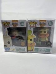 Funko Pop! Rocko’s Modern Life #320 CHASE ROCKO W SPUNKY #321 HEFFER GLOW CHASE