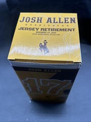 New Josh Allen Retire Jersey #17 Bobblehead University of Wyoming Buffalo Bills