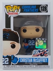 Funko POP! Football – Christian McCaffrey #128 Carolina Panthers NFL DAMAGED BOX