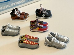 30 Pairs of MINIATURE Sneakers for Action Figures Nike Dunk, Reebok Pump Fury