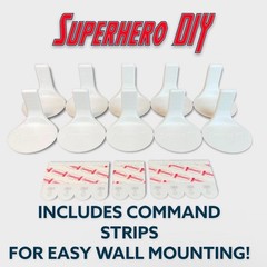Funko Pop Wall Mounted Display Shelf Stand Invisible Command Strips 4″ Figure