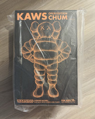 KAWS CHUM Open Edition Art Toy Figure, Original Packaging Orange