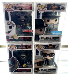 JURRASIC PARK / JURRASIC WORLD FUNKO BUNDLE – 4 FUNKOS – EXCLUSIVES