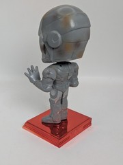 Funko Wacky Wobbler Red Chrome Base Iron Man Mark 2 Battle Damaged Costco-No Box