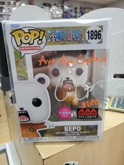 Cris George Signed One Piece Flocked AAA Anime Exclusive Bepo Funko With COA