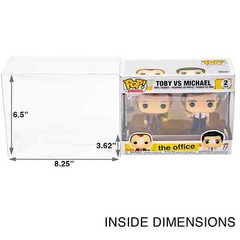 2-Pack Pop Protector Case For Funko 2 Pack Boxes for Vinyl Figures Thick .50mm