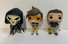Lot Of 3 Funko Pop Tracer #92, Reaper #93,Nathan Drake #88, Vinyl Figurine 2016
