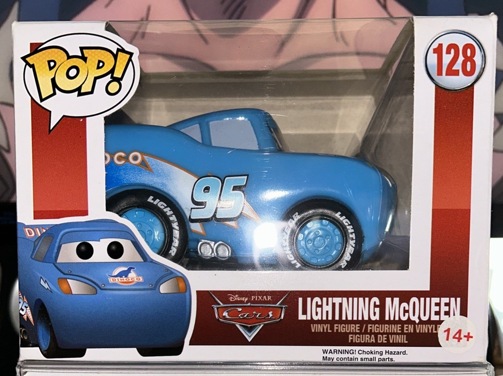 Funko Pop! Vinyl Pixar Cars-Lightning McQueen-Dinoco-International Edition #128