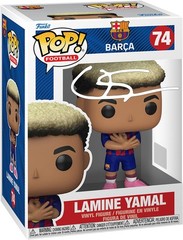 Lamine Yamal Facsimile Signed Reprint Laser Autographed Funko POP! Soccer FC …