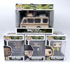Funko Pop! Breaking Bad Set of 4 Gus Heisenberg Jesse & Walt with Crystal Ship