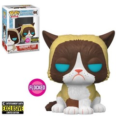 Icons Grumpy Cat Flocked Funko Pop! Vinyl Figure One Size With Protector
