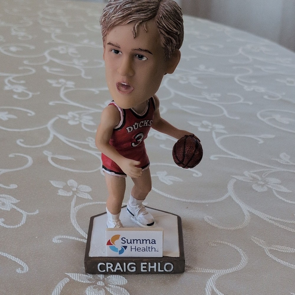 Akron Rubber Ducks Craig Ehlo Ducks #3 Bobblehead In Original Packaging.