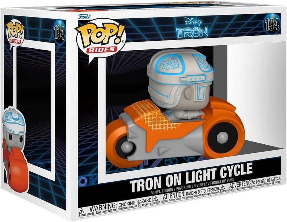Funko Pop! Rides: Tron (1982) – Tron on Light Cycle – Vinyl Figure #134 #80206