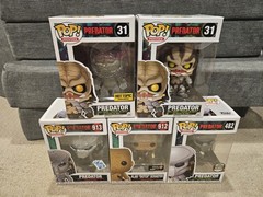 Funko Pop! Movies Predator With Dutch Exclusive Lot 31, 482, 912, 913