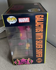 Marvel Galactus with Silver Surfer Black Light Version Jumbo 10-Inch Pop! Vinyl