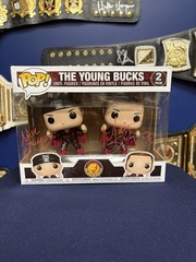 The YOUNG bucks New Japan Funko Pop Two Pack Hand signed Autographed