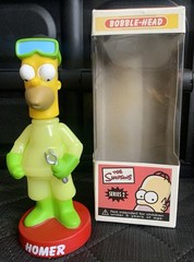 Homer Simpson Glow-In-Dark Series 2 Wacky Wobbler By Funko 2006 Figure- New