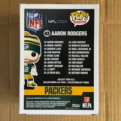 Funko Pop! Aaron Rodgers #43, Green Bay Packers, Home Jersey, Football NFL