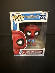 FUNKO POP ! SPIDER-MAN HOMEMADE SUIT 222 HOME COMING DAMAGED BOX R01