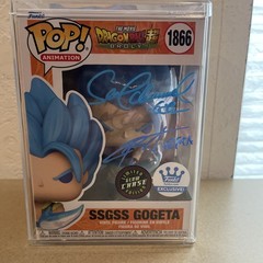 Funko Pop! Vinyl: Dual Sign By Christopher And Sean Super Saiyan Gogeta Chase