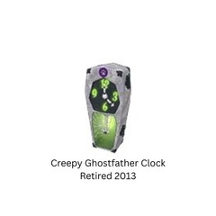 Webkinz 2013 Retired Creepy Ghostfather Clock Halloween Scary Spooky Haunted