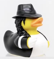 3.5” Michael Jackson Rubber Duck Style Collectible, Singer, Music, Thriller