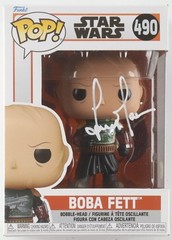 Temuera Morrison Signed “Star Wars” Boba Fett #490 Funko Pop! Bobble-Head Vinyl
