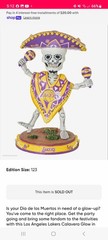 Los Angeles Lakers Calavera Glow In The Dark Bobblehead NBA Basketball