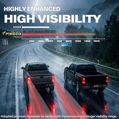 Smoked LED Tail Light Fit for 14-18 Chevy Silverado C-Strip Left&Right Side | Up