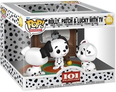 Funko POP! Moments: 101 Dalmatians, Rolly, Patch and Lucky with TV [New Toy] V