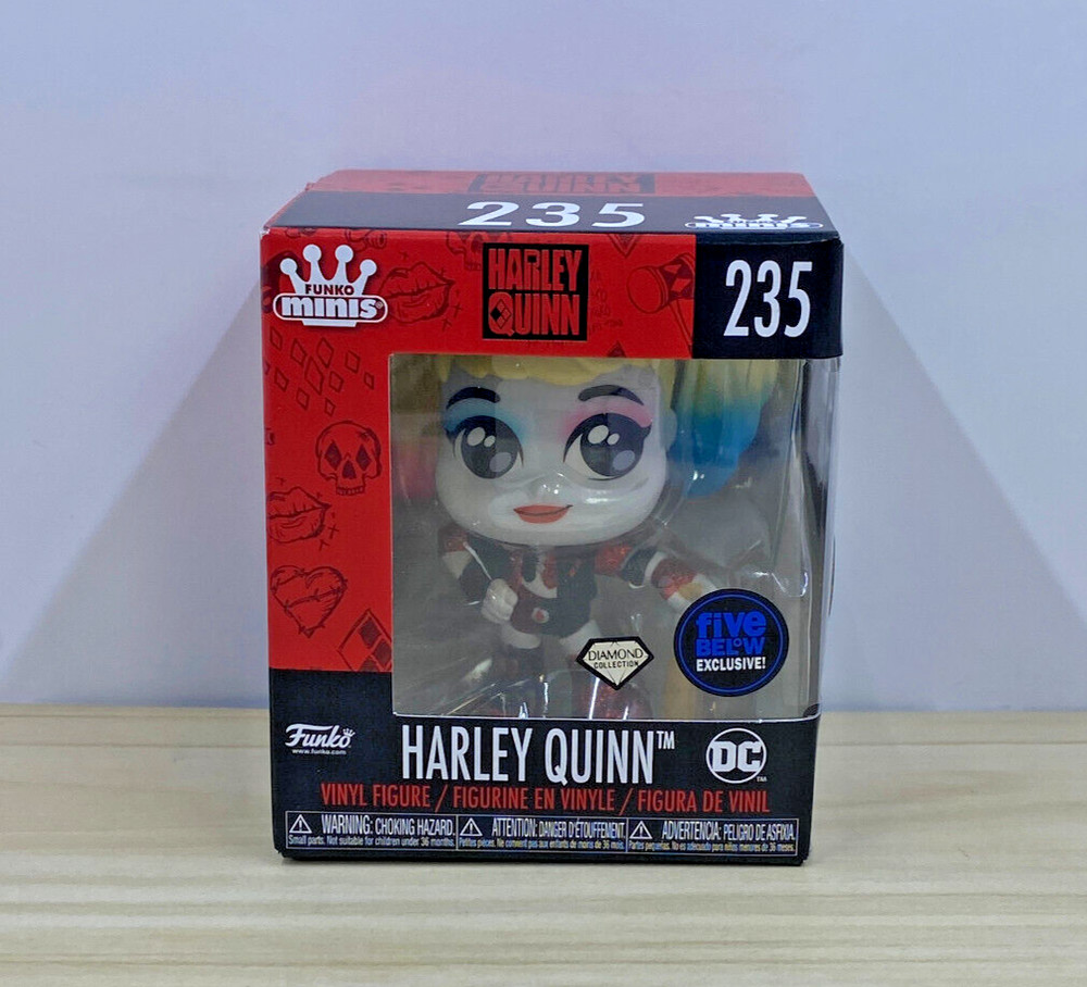 Funko Minis Harley Quinn #235 – Harley Quinn w/Bat Diamond Coll Five Below Excl.