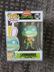 Funko Pop TMNT Easter Leonardo 1667 & Michelangelo 1668 Set With Protectors