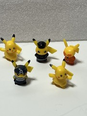Pokémon Pikachu Plastic Figurines Lot of 5 Yellow/Black Without Packaging