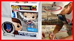 Michael J Fox Signed Marty Hoverboard Back To The Future 964 Funko POP Beckett