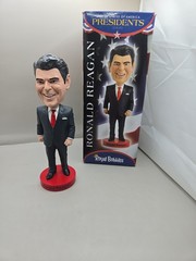 RONALD REAGAN Royal Bobbles Bobblehead Premium Poly-Resin Lifelike Figure W/ Box