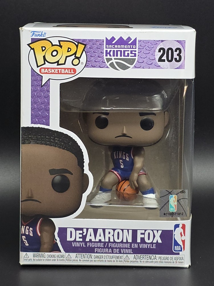 Funko Pop De’Aaron Fox #203 Sacramento Kings NBA Basketball Vinyl w/Protector