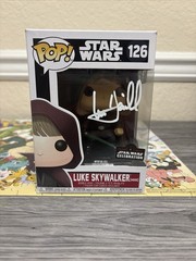Mark Hamill Star Wars Funko Luke Skywalker #126 2017 SW Celebration Sticker JSA