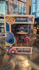 Funko Pop Marvel Captain America Avengers #10 Vaulted Rare Hard Stack Protector