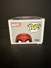 FUNKO POP ! SPIDER-MAN HOMEMADE SUIT 222 HOME COMING DAMAGED BOX R01