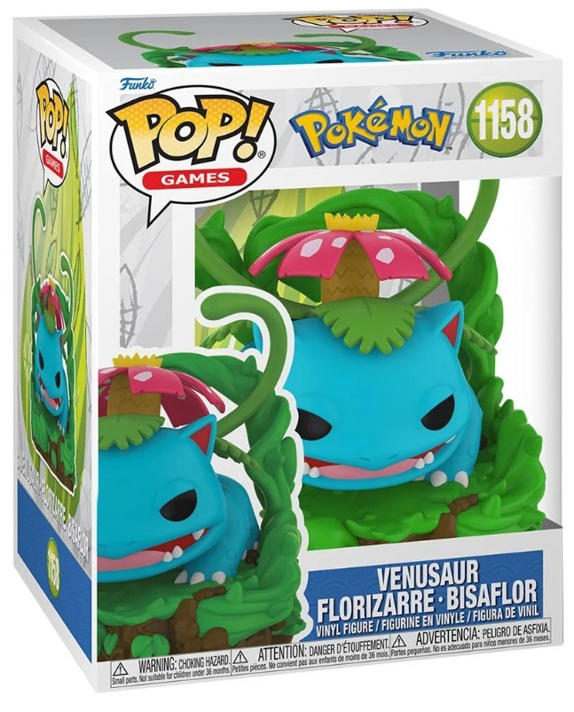 Funko Pokemon POP! Games Venusaur Premium Vinyl Figure #1158