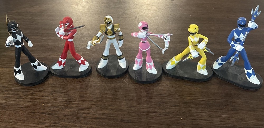 Funko Mystery Minis Power Rangers Full Set Red Blue Black Yellow Pink White 2017