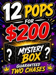 Funko Pop mystery Box 12 Pops Guaranteed chases and Exclusives