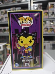 The Joker #375 Funko Pop DC Black Light 2023 Comic Con Limited W Protector